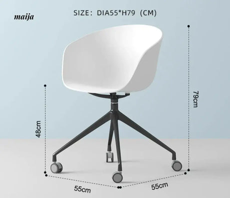 LOWERLEFT Rotating Computer Chair from Lower Left