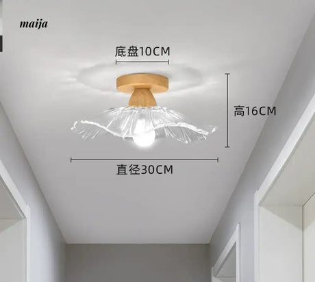 GVG Lotus Leaf Crystal Ceiling Light from GVG