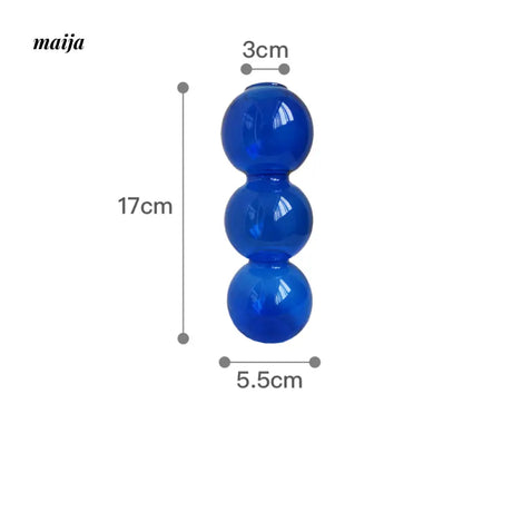 HOMESIDE Claine Blue Glass Vase from HOMESIDE
