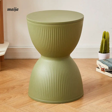 Pastel Hourglass Plastic Stool from Yishengtao