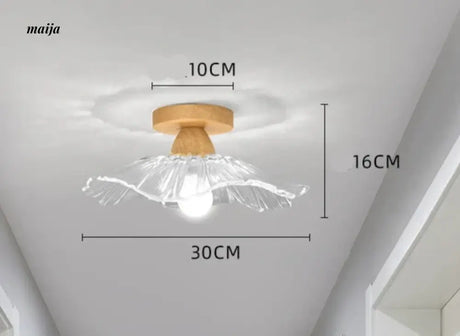 GVG Lotus Leaf Crystal Ceiling Light from GVG