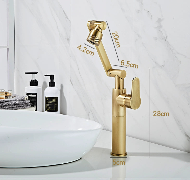 Universal Rotating Copper Washbasin Faucet from Kaiyashi