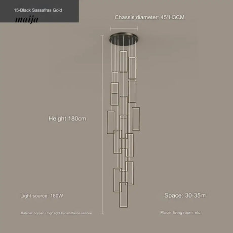 Cannes Staircase Chandelier from maija