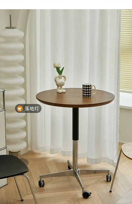 LAZYSPACE Zoey Solid Wood Lift Table from LAZYSPACE