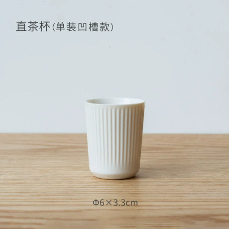 MUMO Mia White Porcelain Ceramic Tea Cup from MUMO