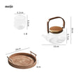 Flower Heat Resistant Glass Tea Set with Tray from KIMACHI