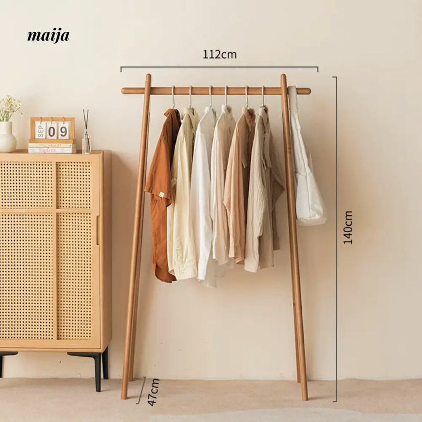 Anderson Walnut Wood Clothing Rack from maija
