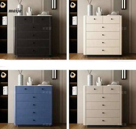 Jacobson Leather Wrap Chest of Drawers from Mufanli