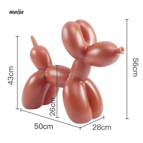 LAZYSPACE Violet Balloon Dog Stool from LAZYSPACE