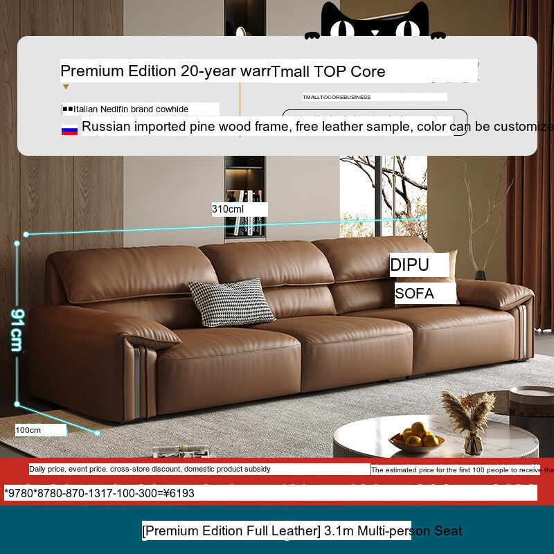 DIPU Kody Modern Retro Leather Sofa from DIPU
