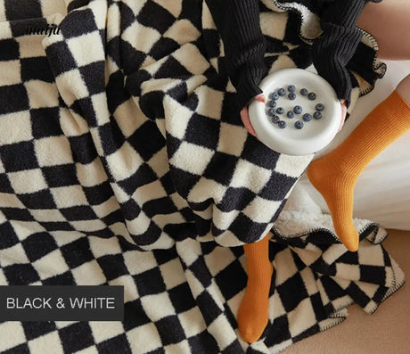 Chessboard Fleece Throw from REWER