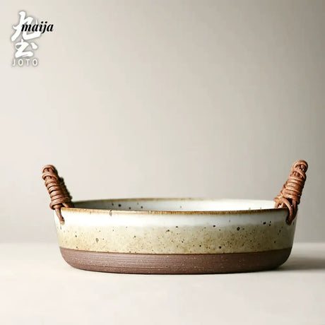 JOTO Retro Japanese Style Ceramic Fish Dish Tableware from JOTO