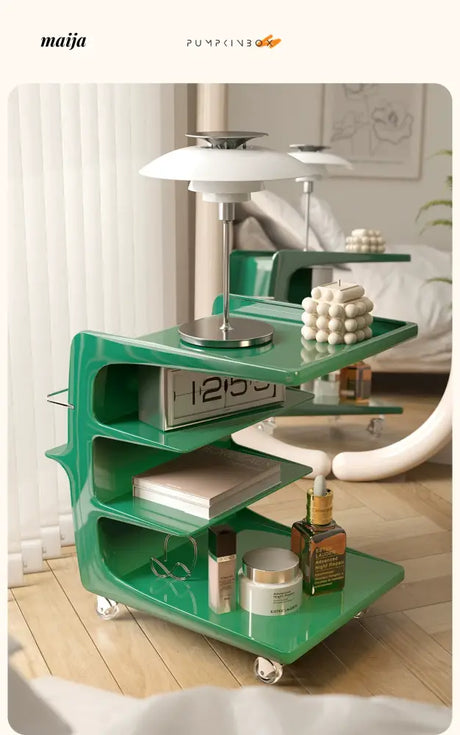 PUMPKIN BOX Acrylic Cream Coffee Table Cart from PUMPKIN BOX