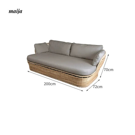 GERMAIN Estelle Rattan Sun Lounger from GERMAIN