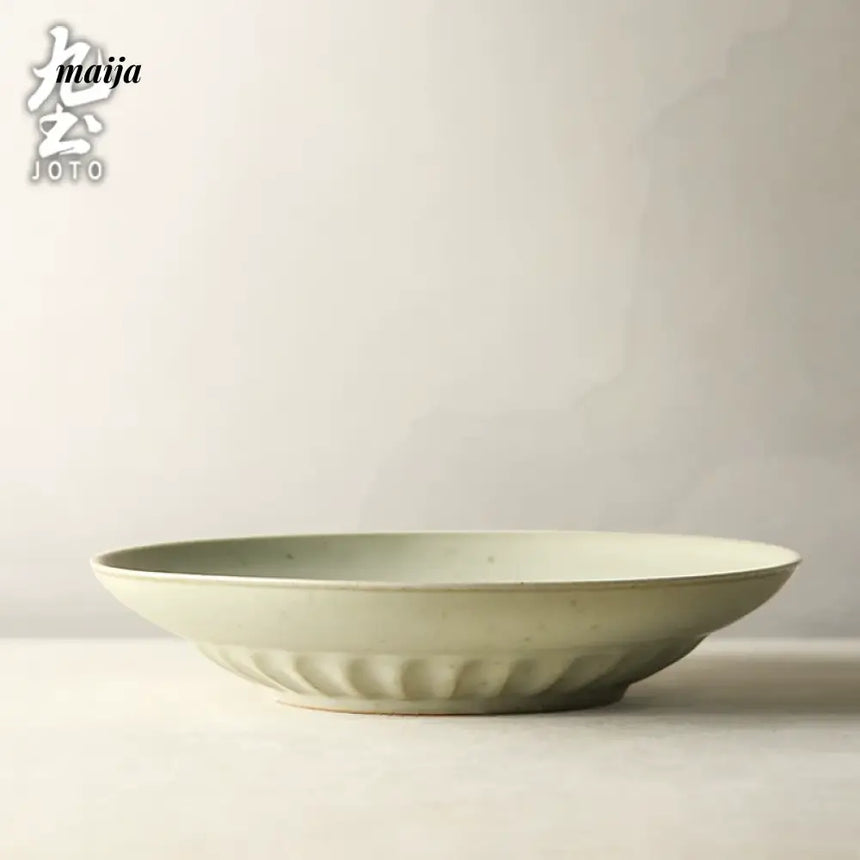 JOTO Japanese Round Plate Creative Retro Tableware from JOTO