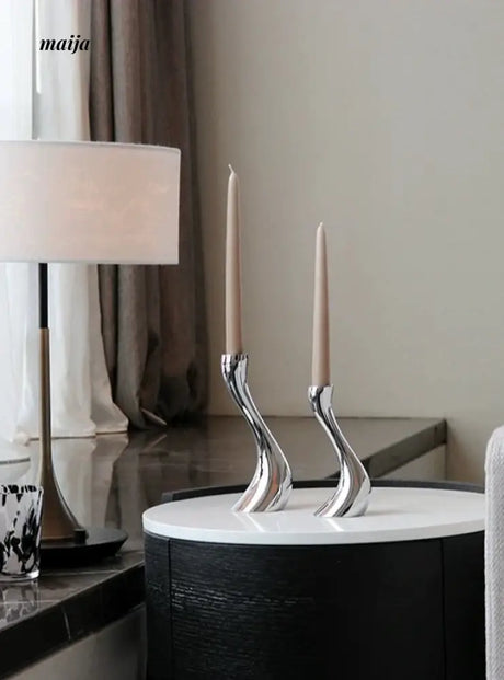 COLOURHUNTER Modern Metal Candle Holder from maija