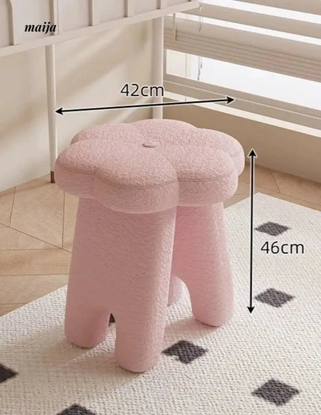 White Flower Dressing Stool from Kaiyashi