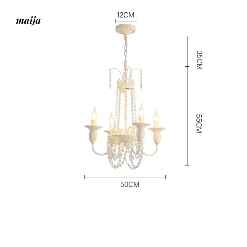 NANCY French Cream Style Crystal Chandelier from NANCY