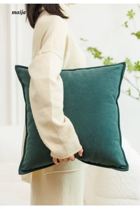 MISTYWOOD Green Modern Minimalist Pillow from MISTYWOOD