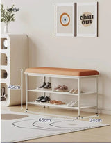Shayla Cream Shoe Rack from Yeter