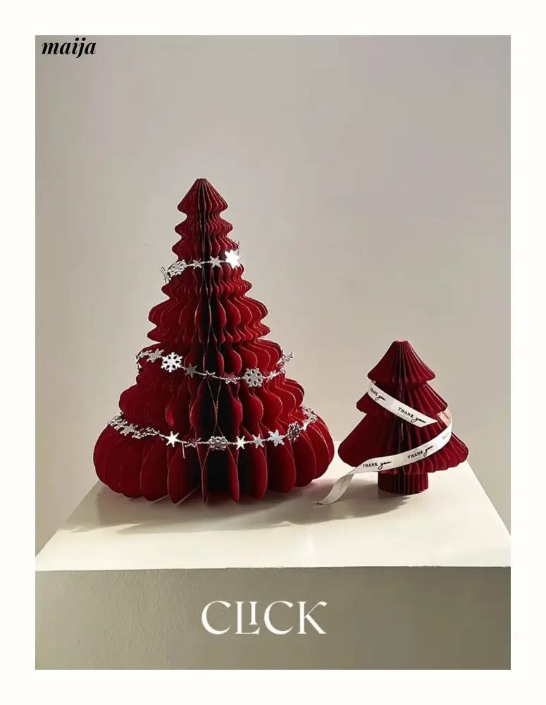CLICK 3D Christmas Tree Origami Table Decor Stand Prop from CLICK