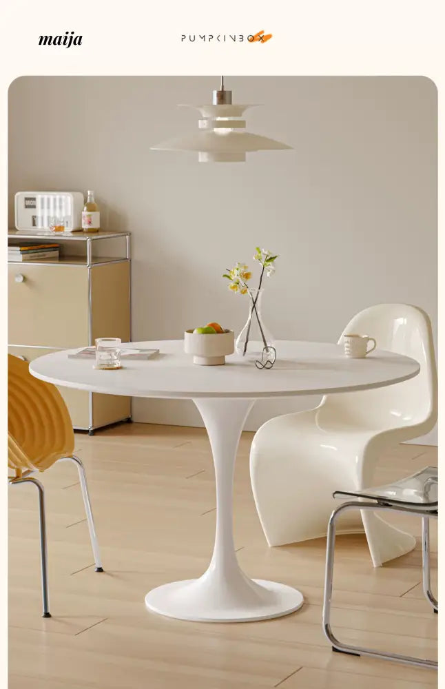 PUMPKIN BOX Round Tulip Dining Table from PUMPKIN BOX
