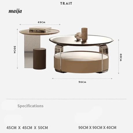 TIDELEADER Spoleto Acrylic Coffee Table from TIDELEADER