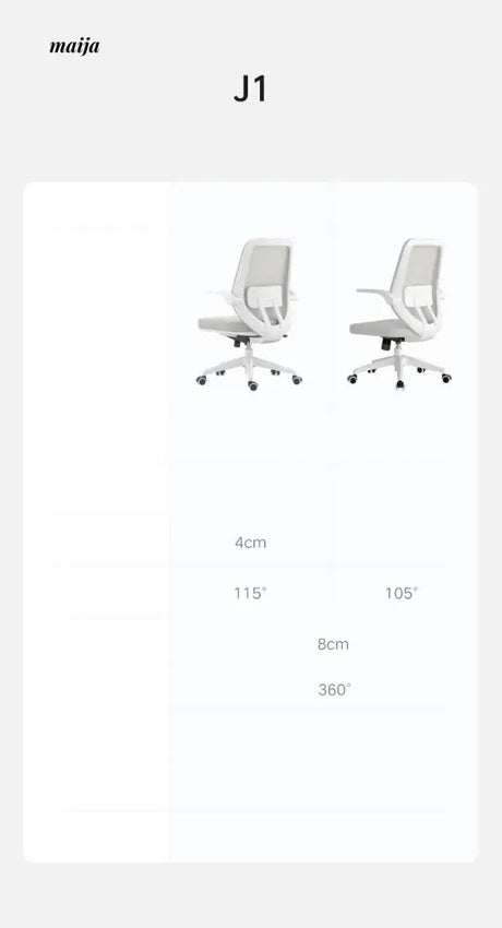 Alexa Ergonomic Padded Office Chair from Hbada