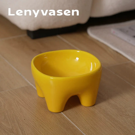 LENYVASEN Jasper Large Ceramic Pet Bowl from LENYVASEN