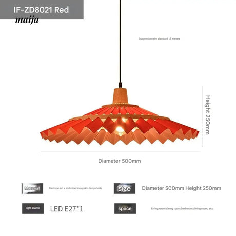 ZHONGSHAN Japanese Ceiling Lamp with Umbrella Design from ZHONGSHAN
