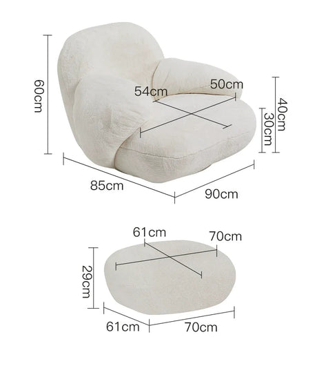LAZYSPACE Luna Cream Baby Rocker from LAZYSPACE