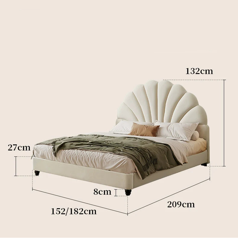 DOSMARS Ava Dama Velvet Double Bed from DOSMARS