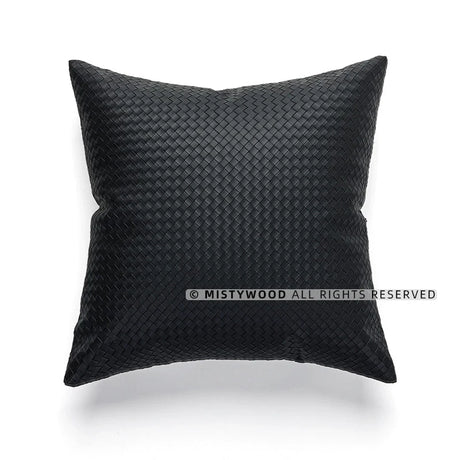 MISTYWOOD Black and White Abstract Pillow from MISTYWOOD