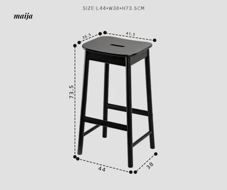 MIKA Island Table Solid Wood Stool from MIKA