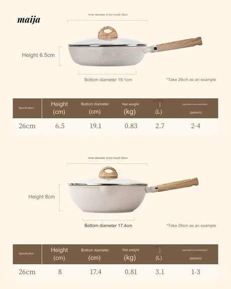 CAROTE Non-Stick Frying Pot Set for Home Use from CAROTE