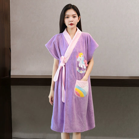 NUANYOU Wearable Bath Towel with Bathrobe from Nuanyou