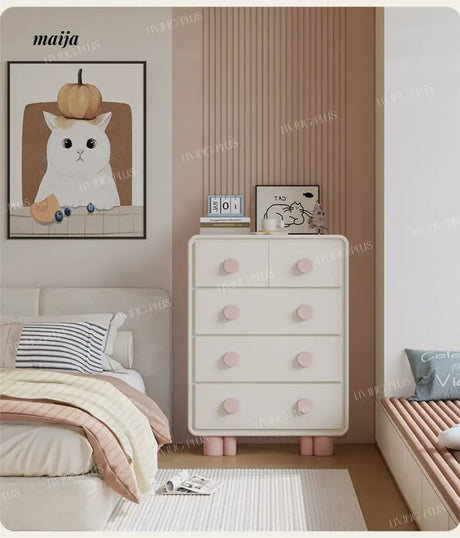 LIVINGPLUS Light Luxury Drawer Side Cabinet from LIVINGPLUS