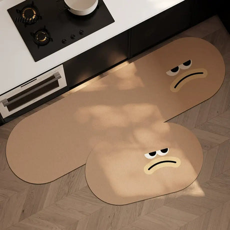 Happy Emoji Kitchen Mat from maija