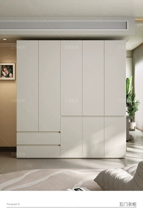 AIWO Odette Cream Ceiling-High Wardrobe for Small Apartments from AIWO