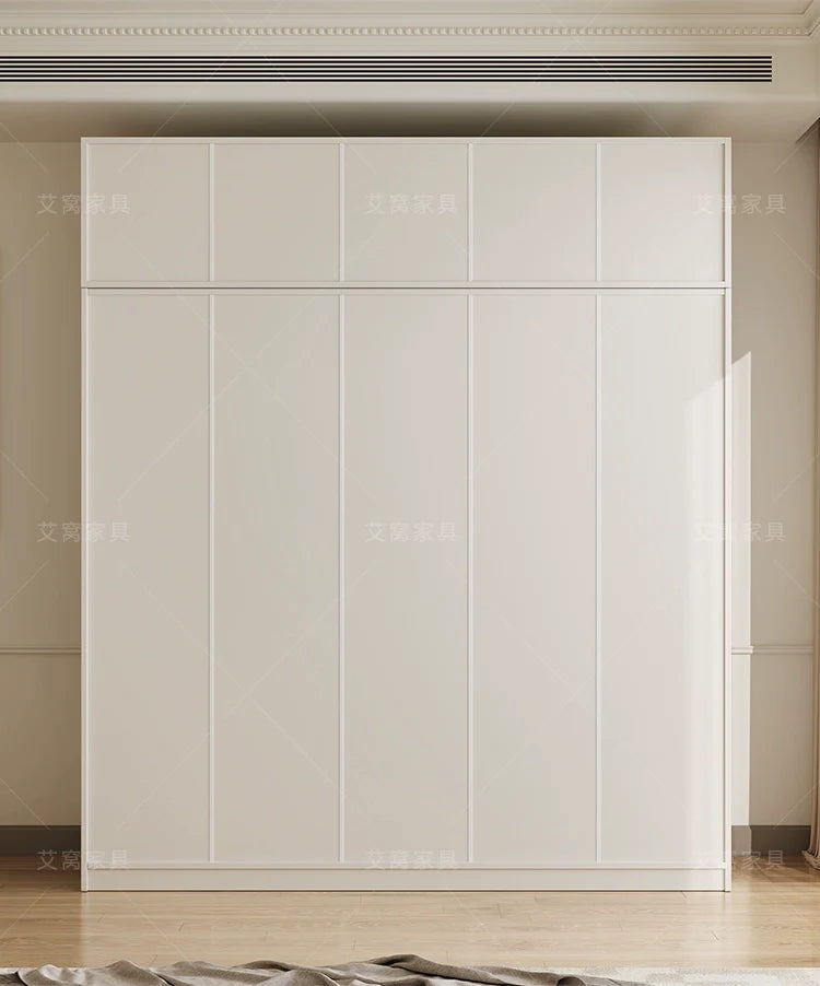 AIWO Anouk French Cream Wardrobe with Multi-Door Combination Storage from AIWO