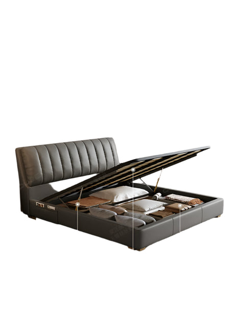 DIPU Ivy Minimalist Russian Pine Leather Sofa from DIPU