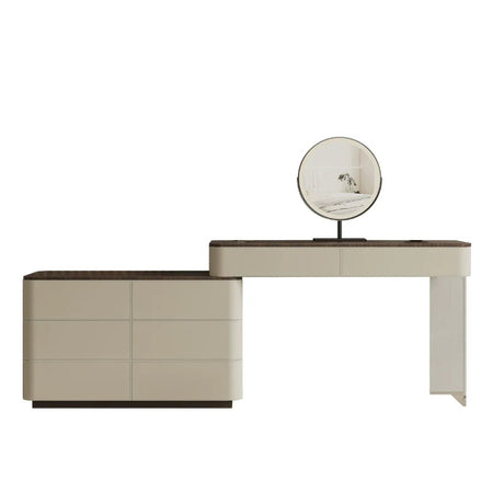 GEPH Stella Cream Acrylic Storage Dressing Table from GEPH