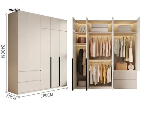 MEIHOUSE Light Luxury Bedroom Large Wardrobe Storage from MEIHOUSE