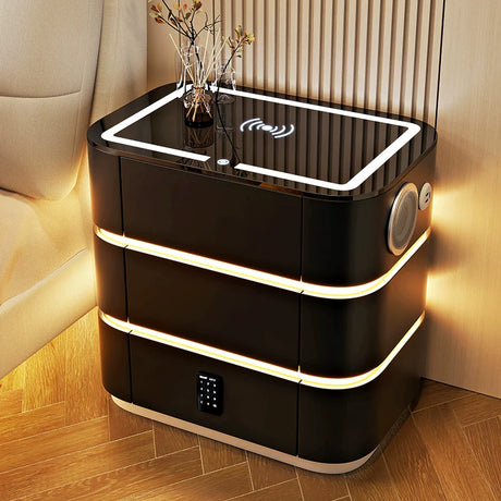 BESTFU Zephyr Smart Bedside Table with Sleek Functionality from BESTFU