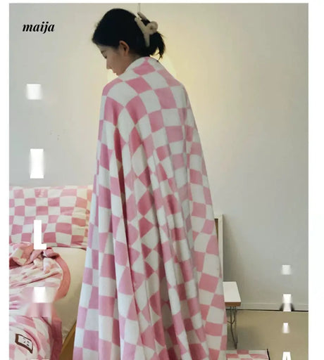 MAN YUE HOME INS Milk Plush Air Conditioning Blanket for Sofas from JOINFIT