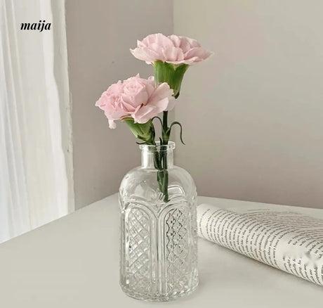 BANKE Retro Glossy Flower-Shaped Small Vase from BANKE