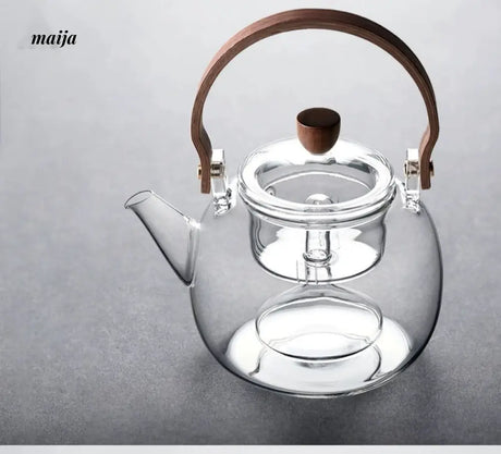 JOTO Heat Resistant Ceramic Electric Pot Double Layer Teapot from JOTO