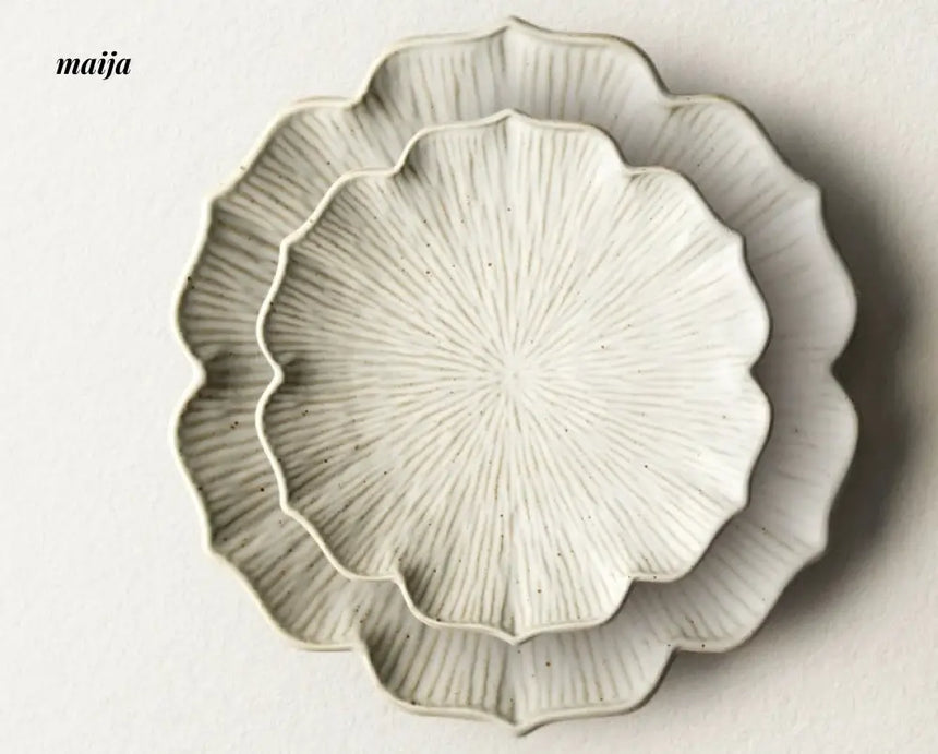 JOTO Handmade Japanese Dinner Plate Tableware from JOTO