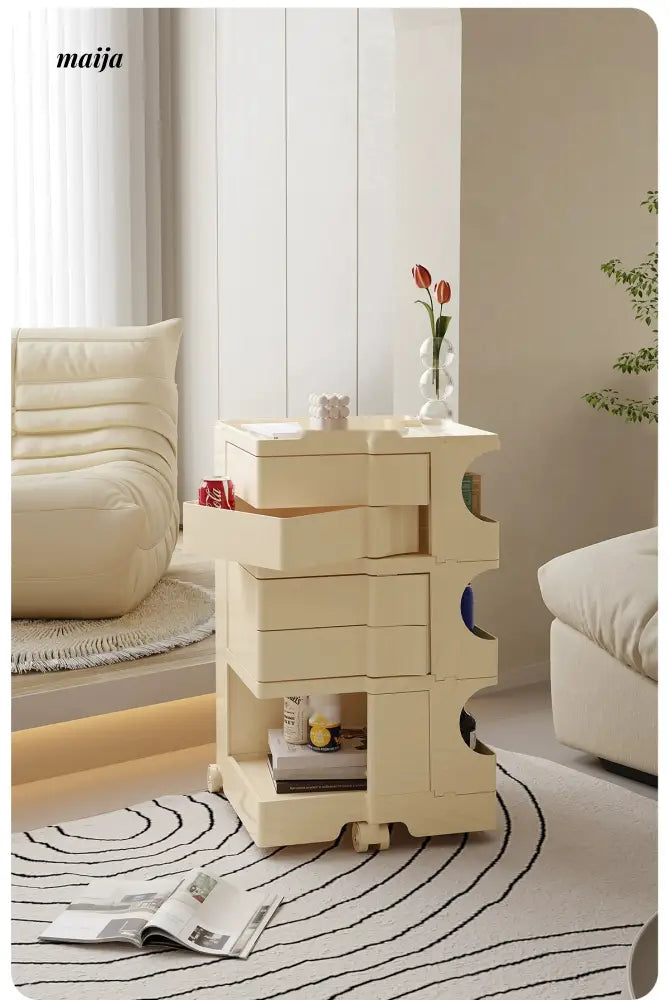 LOWERLEFT Bobby Rotating Storage Cart from Lower Left