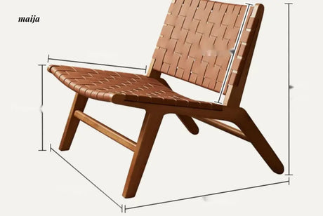 19 DREAM SPACE Saddle Leather Lounge Chair from 19 DREAM SPACE